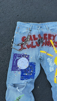 1of1 GALLERY OF ILLUSIONS (made in Levi 501)